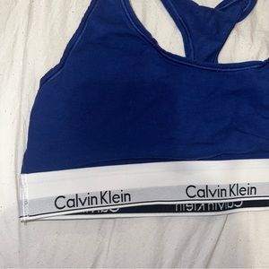 Large Calvin Klein bralette. Used. Selling as is.